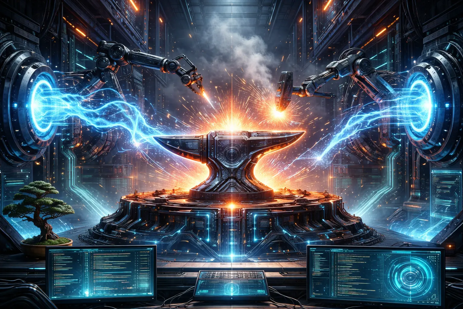 Cyber Forge Render 3D